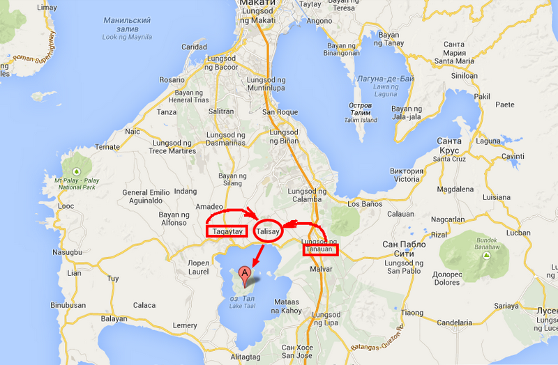 вулкан тааль Карты Google Мал да удал   вулкан Тааль 
